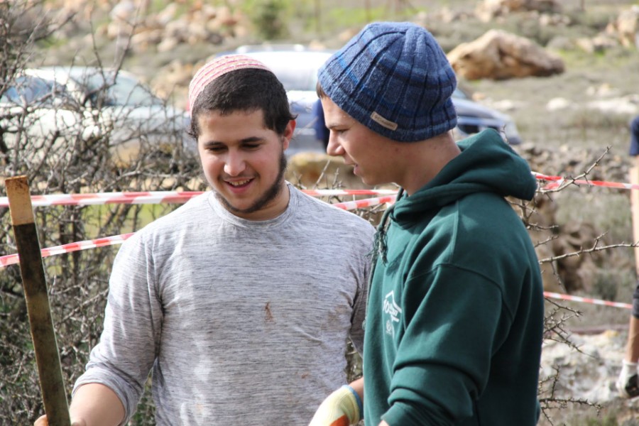 נוער עפרה באירוע נטיעת חורשה לזכר עמיעד ישראל - התינוק שנרצח בפיגוע בכניסה ליישוב