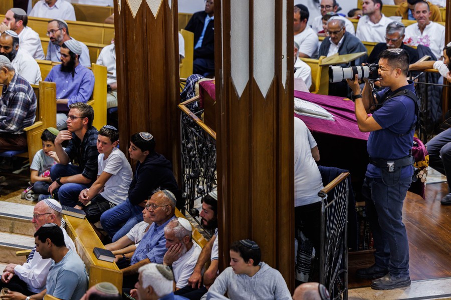 מעמד הכתרת הרב אחיה בן פזי | צילם: ברוך גרינברג