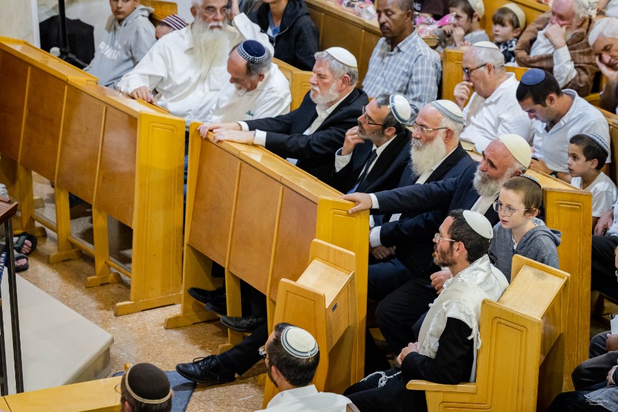 מעמד הכתרת הרב אחיה בן פזי | צילם: ברוך גרינברג