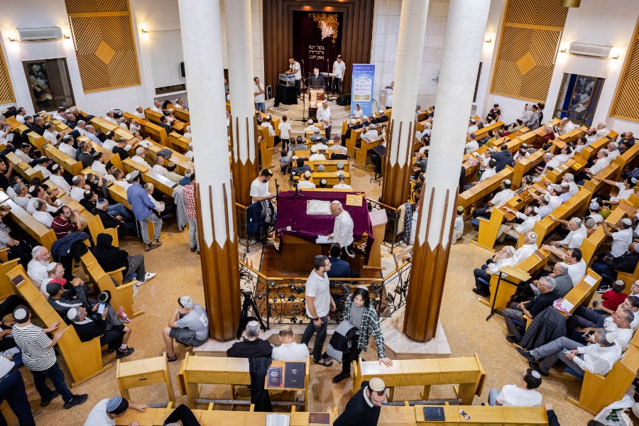 מעמד הכתרת הרב אחיה בן פזי | צילם: ברוך גרינברג