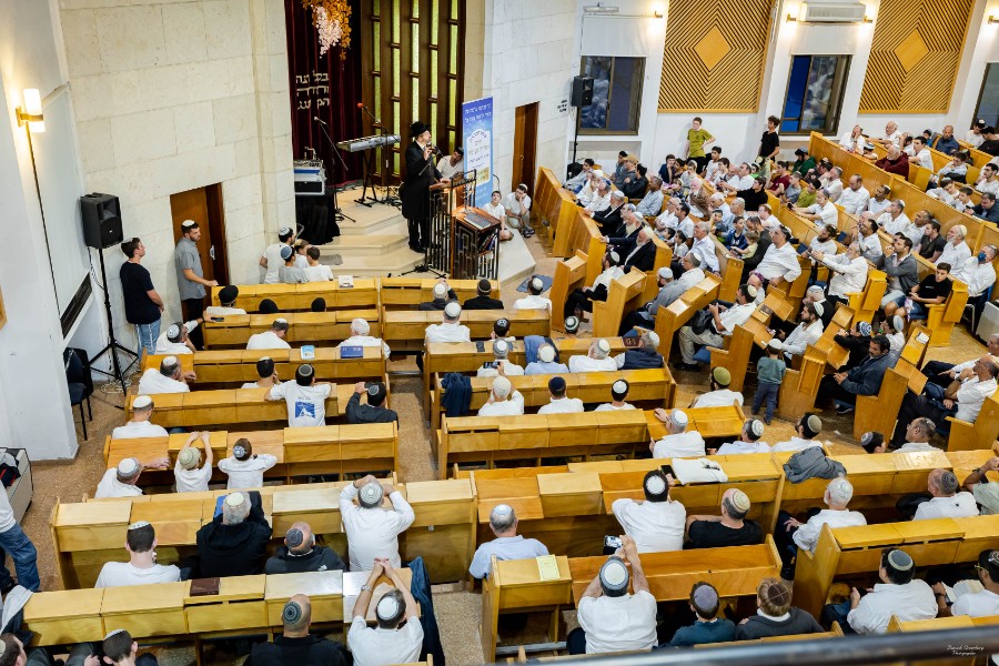 מעמד הכתרת הרב אחיה בן פזי | צילם: ברוך גרינברג