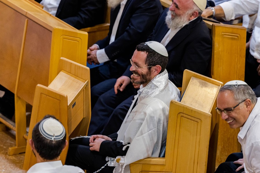 מעמד הכתרת הרב אחיה בן פזי | צילם: ברוך גרינברג