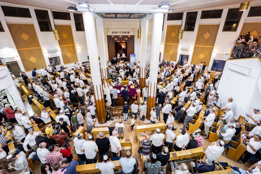 מעמד הכתרת הרב אחיה בן פזי | צילם: ברוך גרינברג